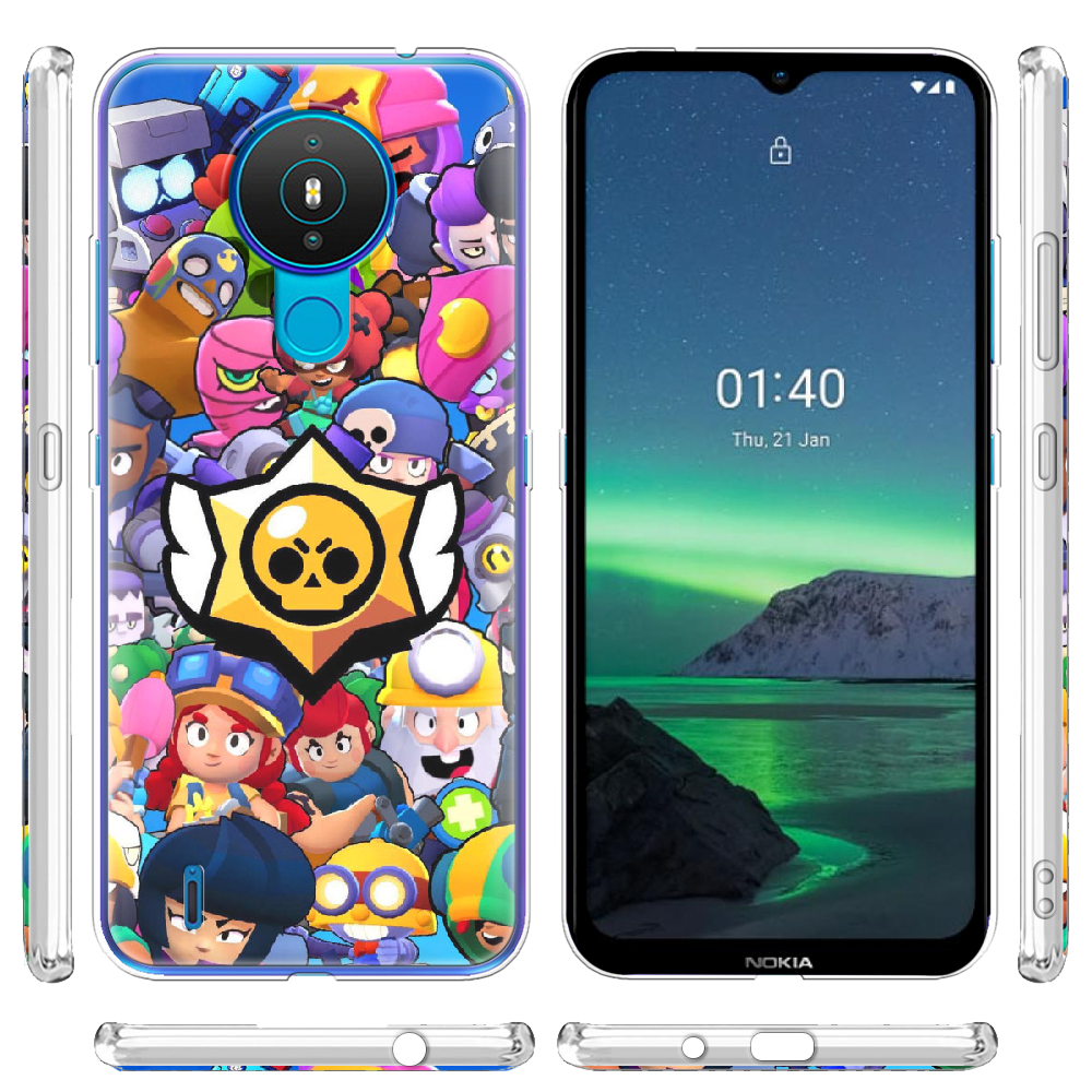 Чехол Boxface Nokia 1.4 Brawl Stars Прозрачный силикон (42377-up2389-42377) - фото 3