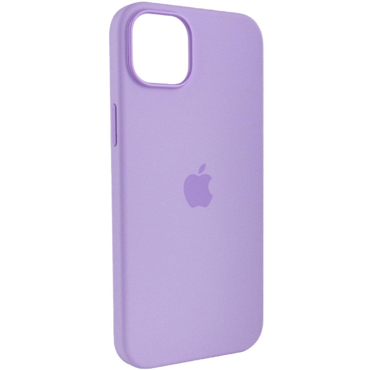 Протиударний чохол Silicone Full Case AAA MagSafe IC для Apple iPhone 14 Lilac - фото 5