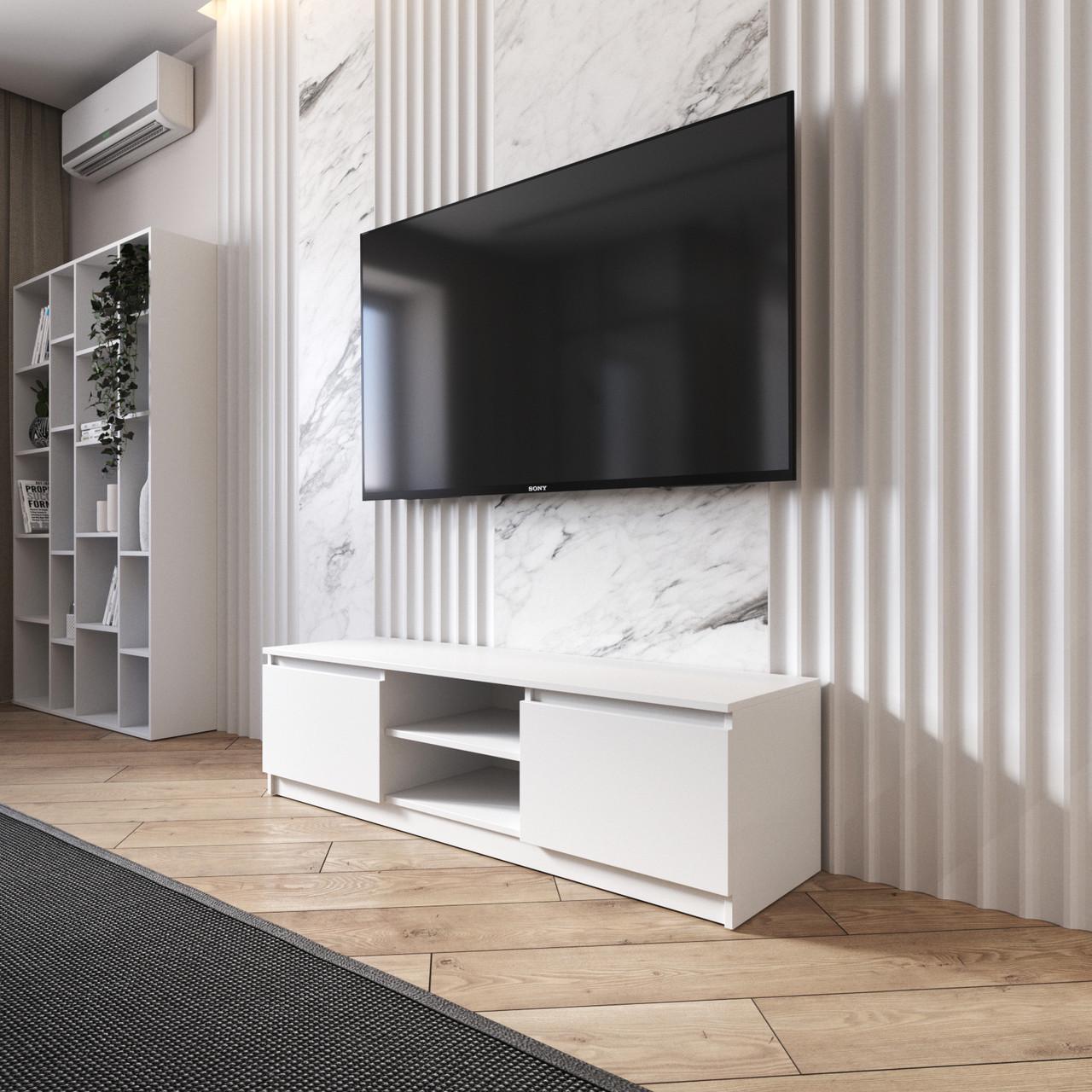 Тумба под телевизор Вайс R-14 1400×400×400 мм Белый (30669493) - фото 1 Тумба под телевизор Вайс R-14 1400×400×400 мм Белый (30669493) - фото 1