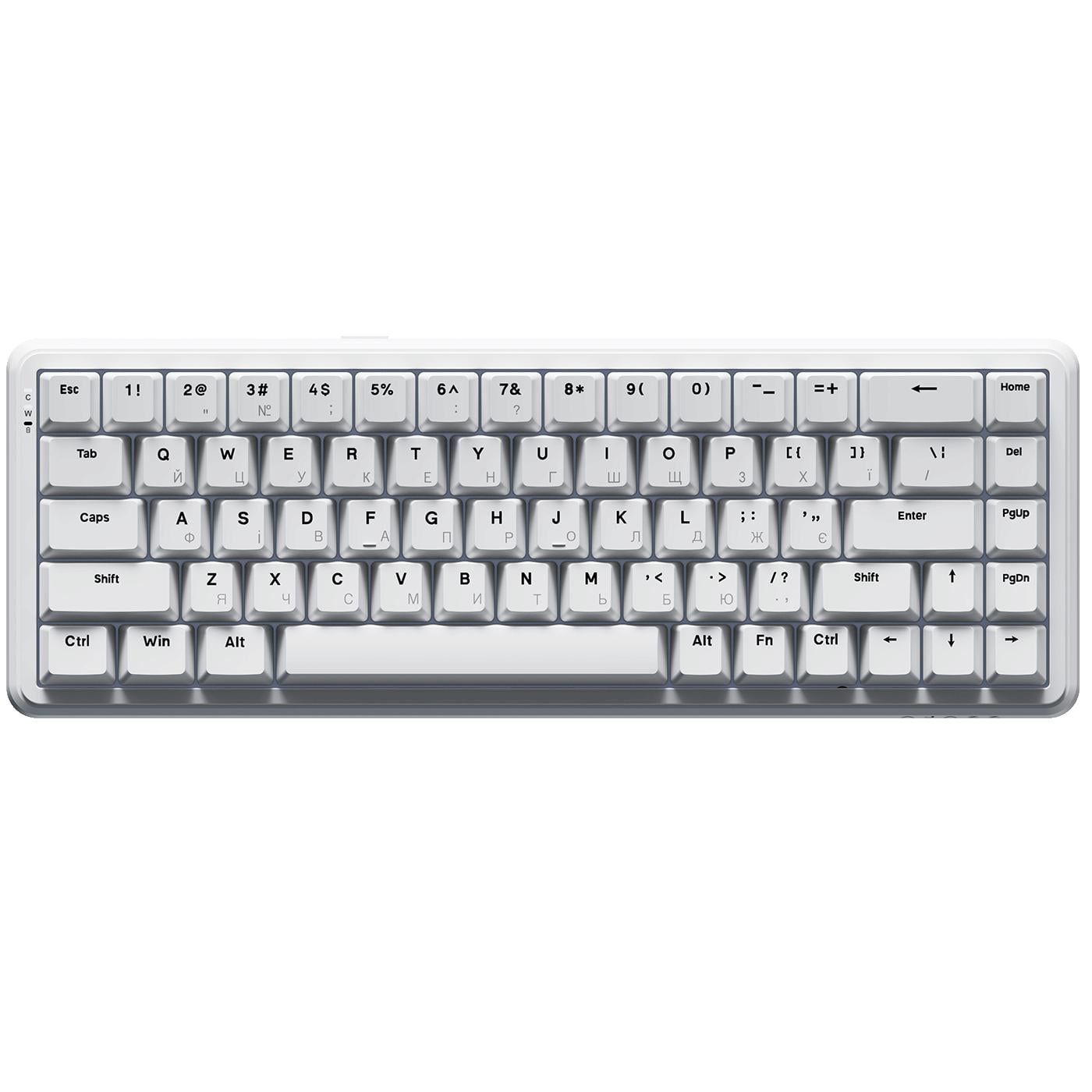 Клавиатура механическая игровая Ajazz AK680 Max 68 клавиш USB-C Magnetic Switch White (AK680-WM-WA)