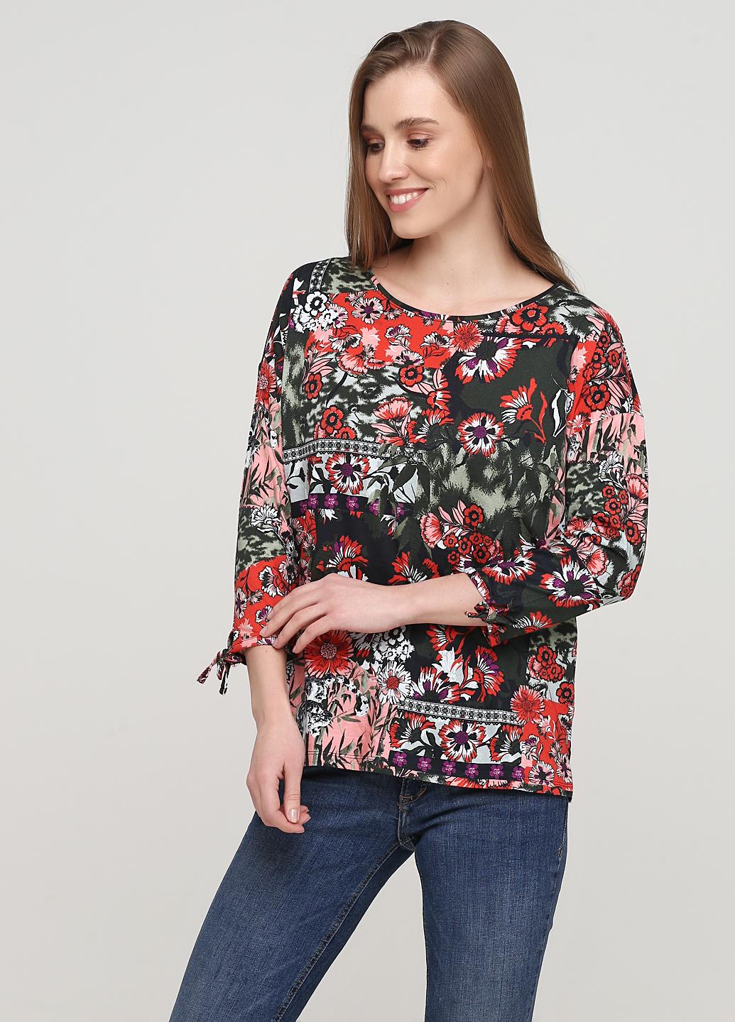 Блузка Comma By S.Oliver р. 36 Хаки (2000000901596)