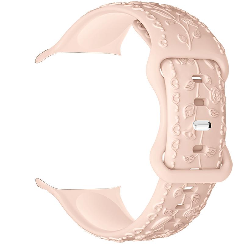 Ремешок Hoco WA30 Flexible series 3D solid color silicone strap для Apple watch 38/40/41 мм Powder Sand