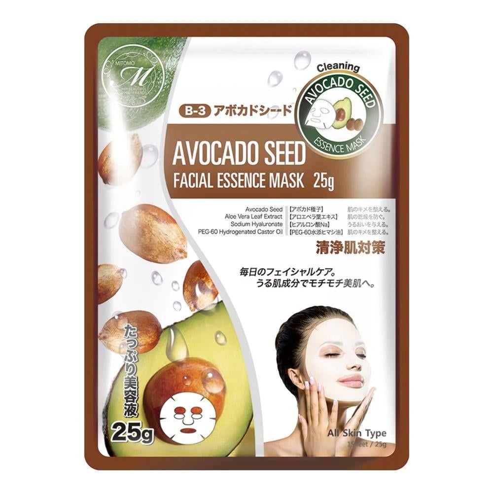 Маска тканевая MITOMO с экстрактом косточки авокадо 1 шт.