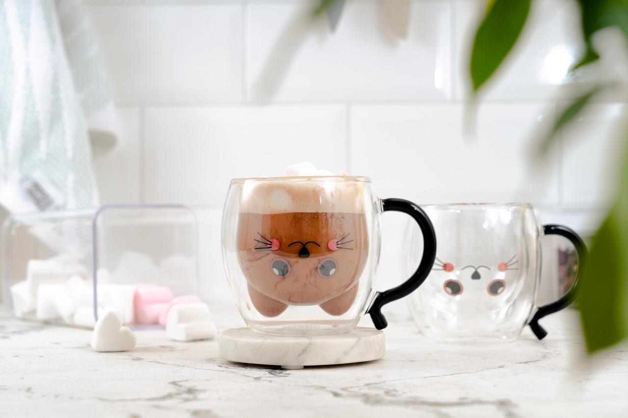 Чашки стеклянные Ardesto Animals с двойными стенками 250 мл 2 шт (iz16178) - фото 6 Чашки стеклянные Ardesto Animals с двойными стенками 250 мл 2 шт (iz16178) - фото 6