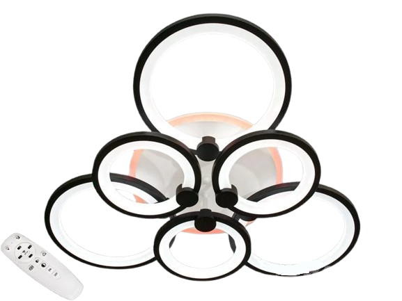 Люстра потолочная с димером LED D8022/3+3BK 3col dim (2437601687)