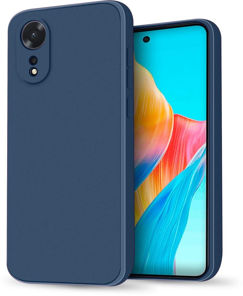 Силіконовий чохол HardCorner OPPO A58 (з мікрофіброю) Blue (34423-28)