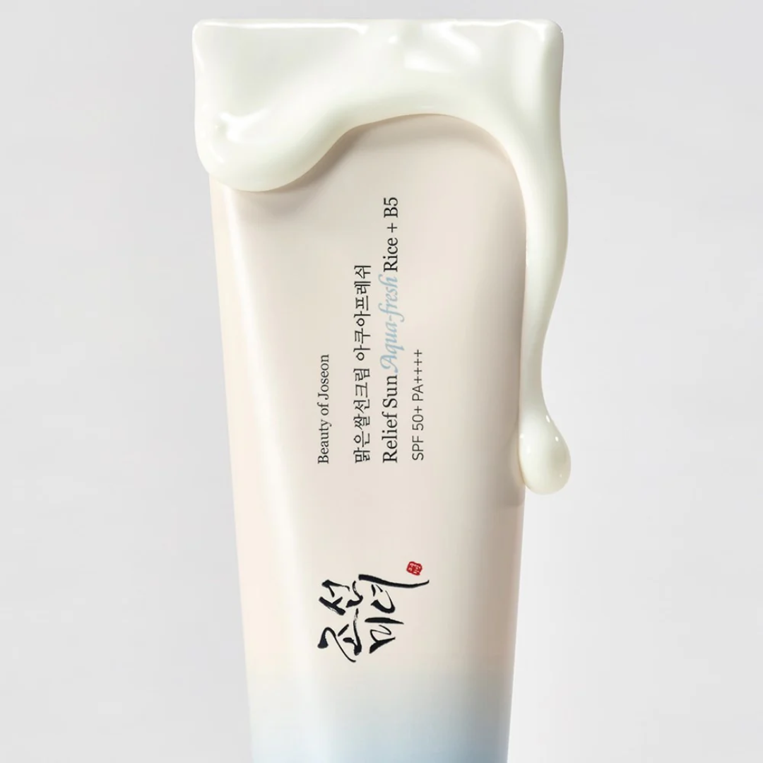 Молочко для лица солнцезащитный с рисовой водой BEAUTY OF JOSEON Relief Aqua-Fresh Rice + B5 SPF50+/PA++++ 50 мл (0302047)