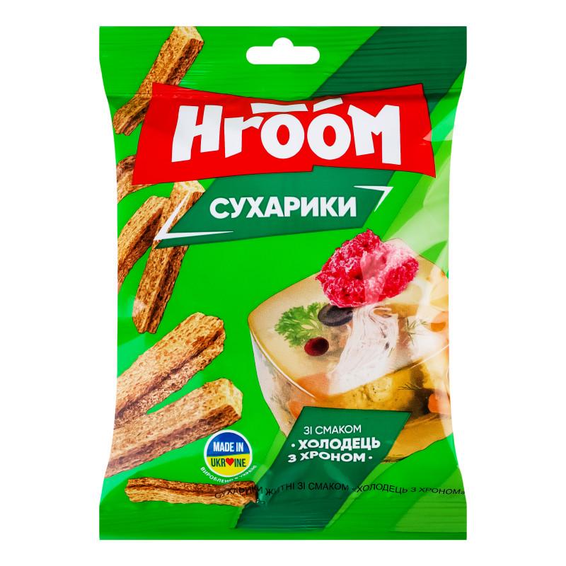 Сухарики житні HROOM Холодець з хроном 60 г (4820241800827)