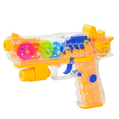 Пистолет музыкальный A-Toys с шестеренками Желтый (1088)