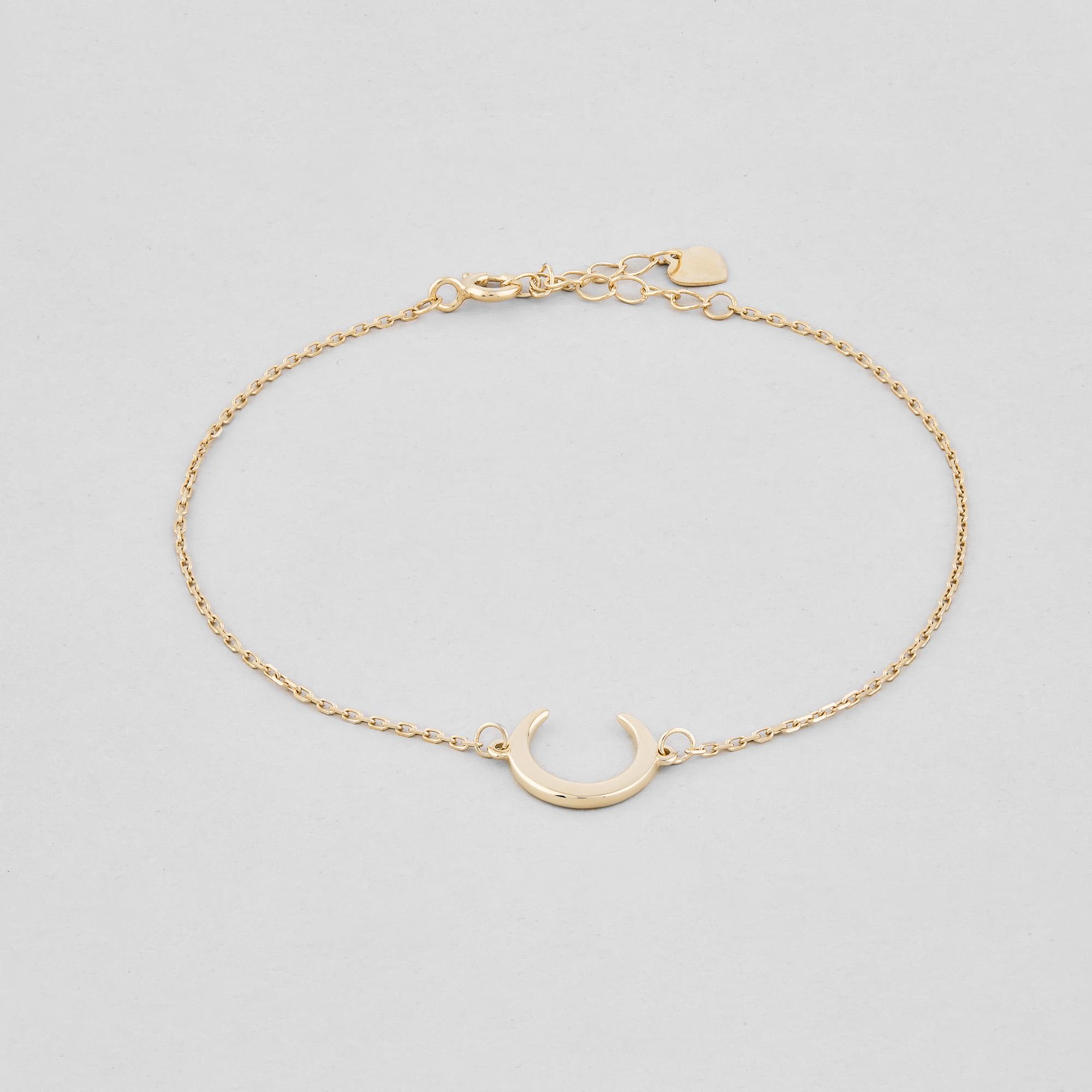 Браслет серебряный Minimal Луна (ВС-238з)