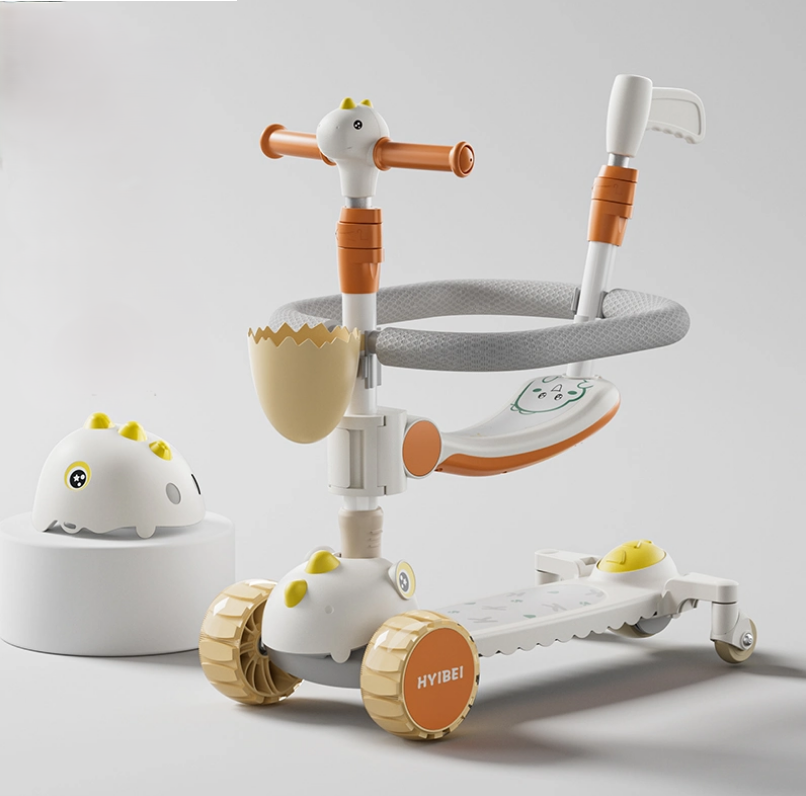 Самокат детский CITY LINE 3in1 K2 + helmet Бежевый