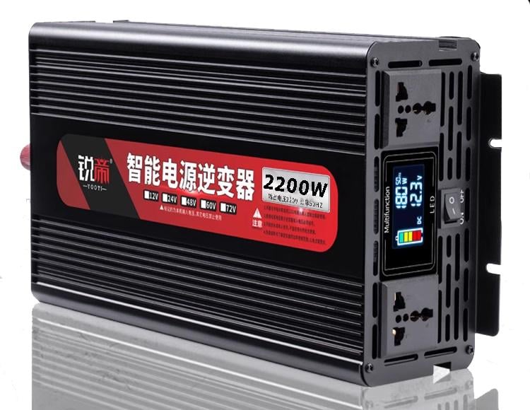 Инвертор напряжения 12 в 220в 2200 Вт c LCD экраном (29610744) - фото 1 Инвертор напряжения 12 в 220в 2200 Вт c LCD экраном (29610744) - фото 1