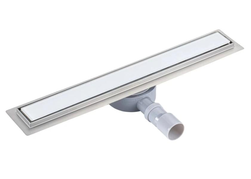 Трап линейный Qtap Scorpio Tile600 из нержавеющей стали под плитку QTSCOTILE600