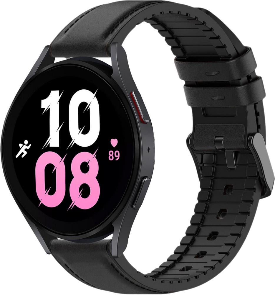 Ремінець шкіряний Tamyx для Galaxy Watch 5 44 мм Black (31606-2B)
