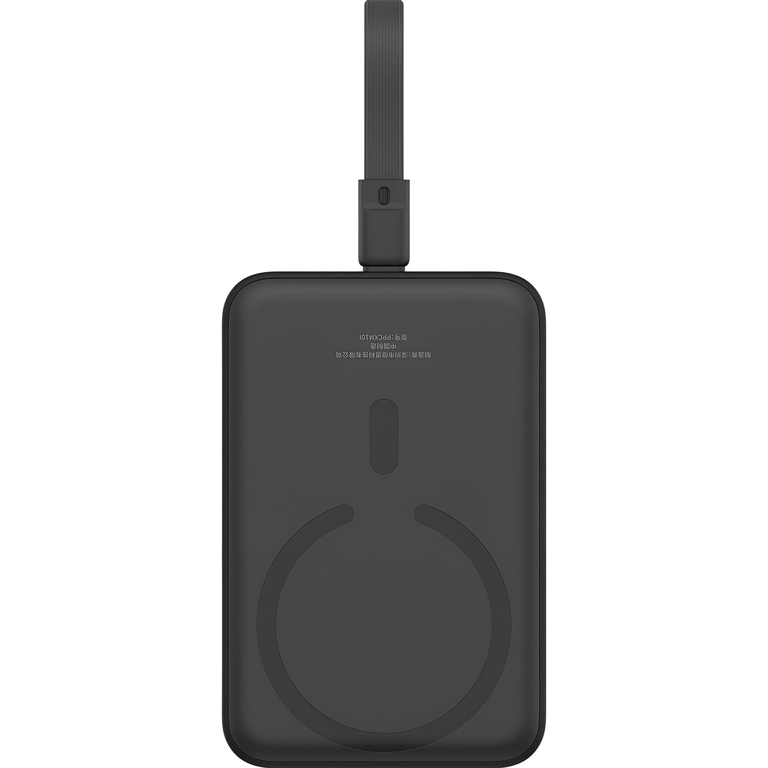 Повербанк BASEUS Magnetic Mini Wireless Fast Charge iP Edition 10000 mAh 20W P10022109113-00 Cluster With Simple Series Charging Cable Type-C to Type-C 20V/3A 30cm Black - фото 2