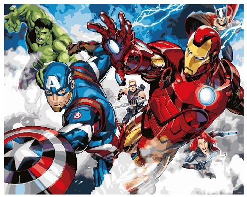 Картина по номерам Brushme Мстители в атаке (GX25854) Картина по номерам Brushme Мстители в атаке (GX25854)