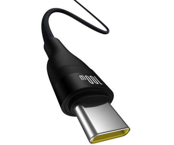Кабель USB Data BASEUS Flash 2 USB to Type-C 100W 2 м Cluster Black - фото 3