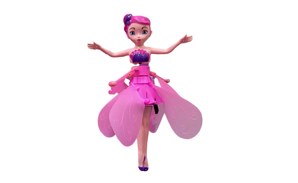 Кукла летающая Flying Fairy 802 сказочная Фея со световыми эффектами и датчиком движения Розовый (2685738878)
