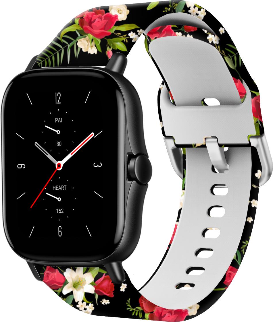 Ремінець Colorful для Amazfit GTS 2e Rose/Black (28565) - фото 1 Ремінець Colorful для Amazfit GTS 2e Rose/Black (28565) - фото 1