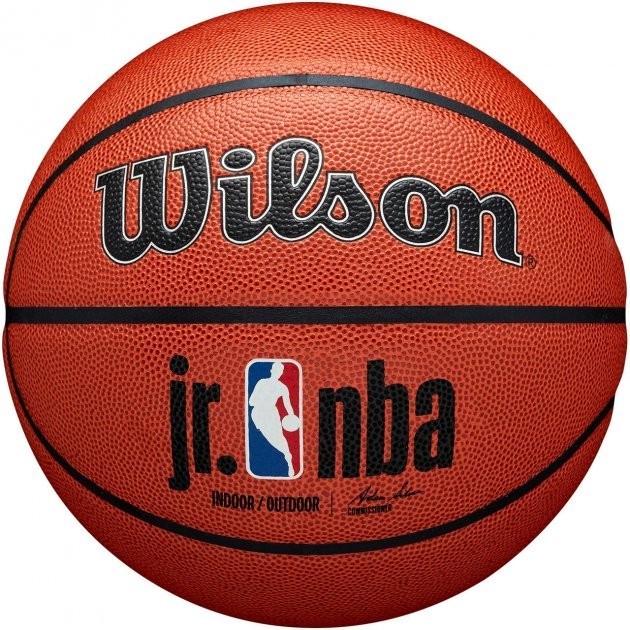 Мяч баскетбольный Wilson Jr NBA Authentic Indoor/Outdoor BSKT р. 7 Amber (WTB9700XB07)