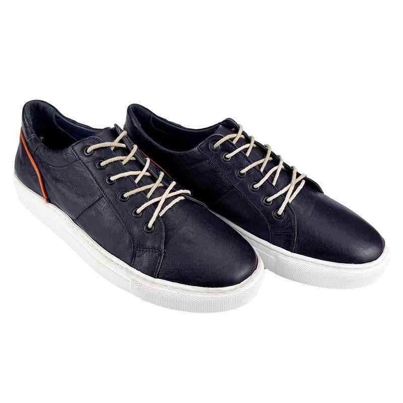 Кеды мужские кожаные N-00133 p. 44 28-28,5 см Синий - фото 3 Кеды мужские кожаные N-00133 p. 44 28-28,5 см Синий - фото 3