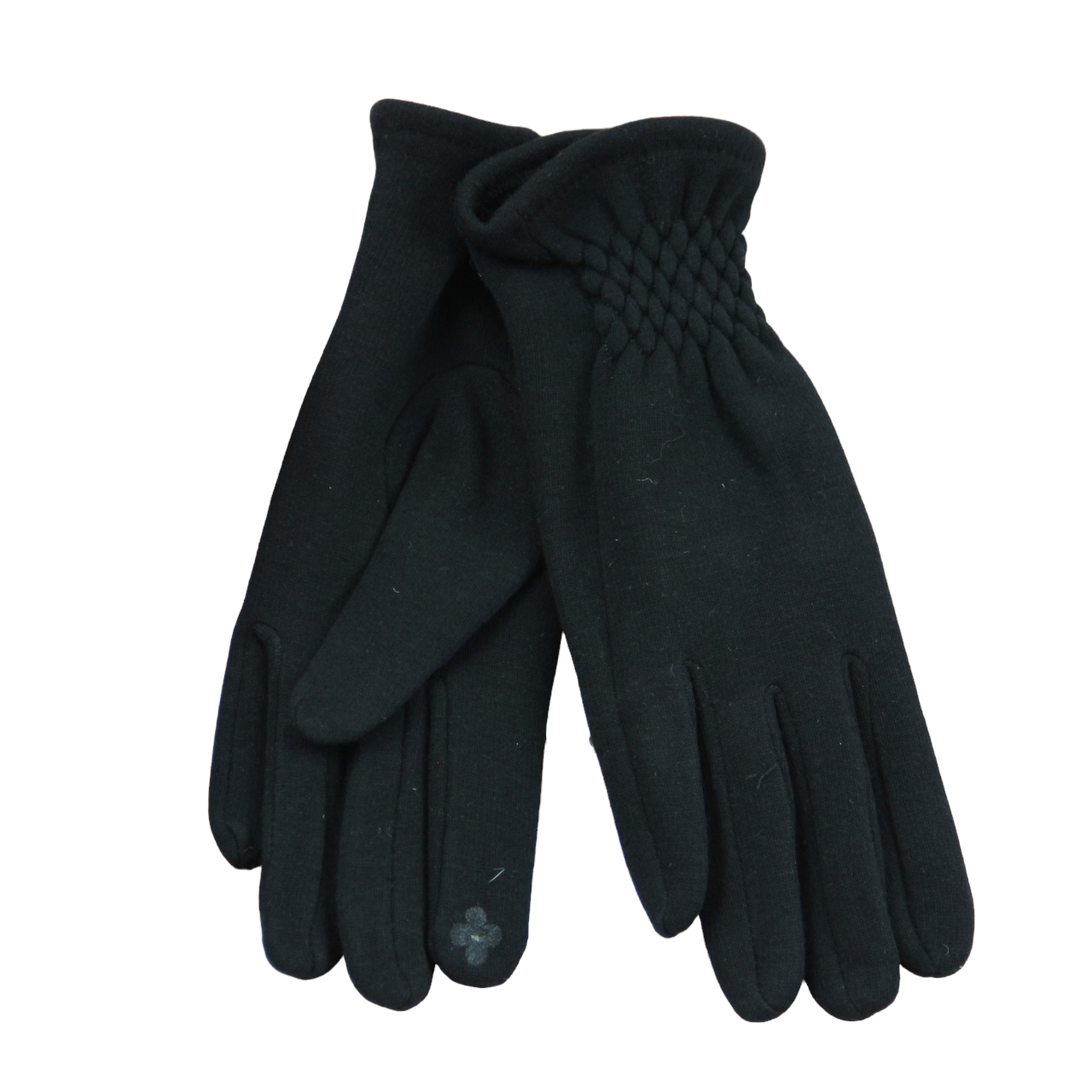 Перчатки женские сенсорные стрейчевые на меху с резиновой вставкой M-L (34078)