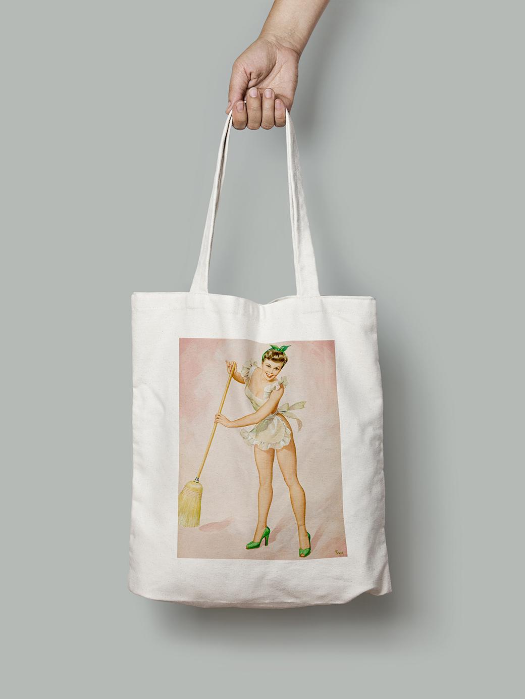 Эко-сумка Домохозяйка. Перл Алиса Фруш шопер (pin_up010213_Bag)