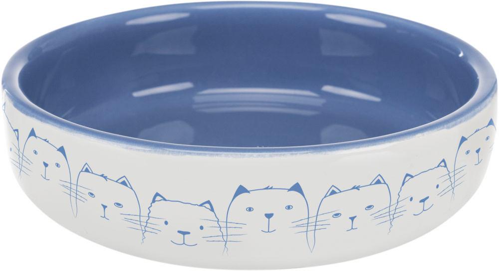Миска для котів Trixie керамічна коротконосих порід 15 см Синій (24770)