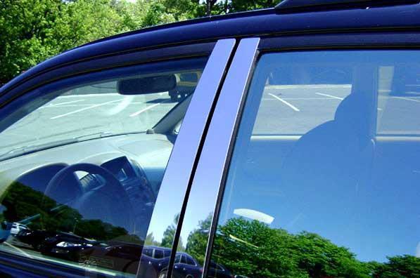 Накладки на дверные стойки Carmos для BMW X3 E-83 2003-2010 гг. нержавеющая сталь Хром