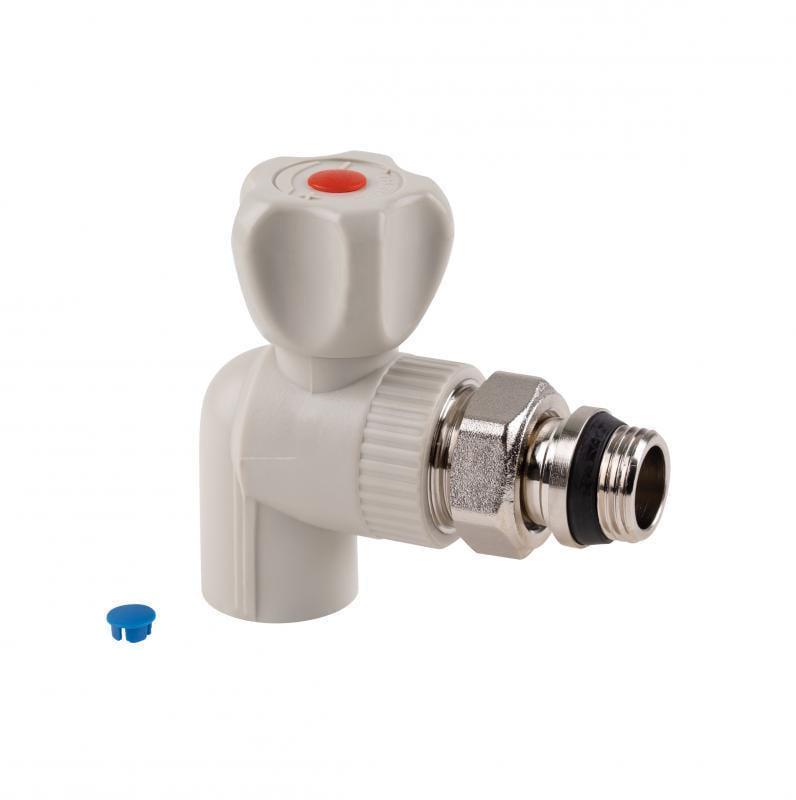 Кран шаровой радиаторный угловой Thermo Alliance PPR 20 мм х 1/2" (DSW431) Кран шаровой радиаторный угловой Thermo Alliance PPR 20 мм х 1/2" (DSW431)