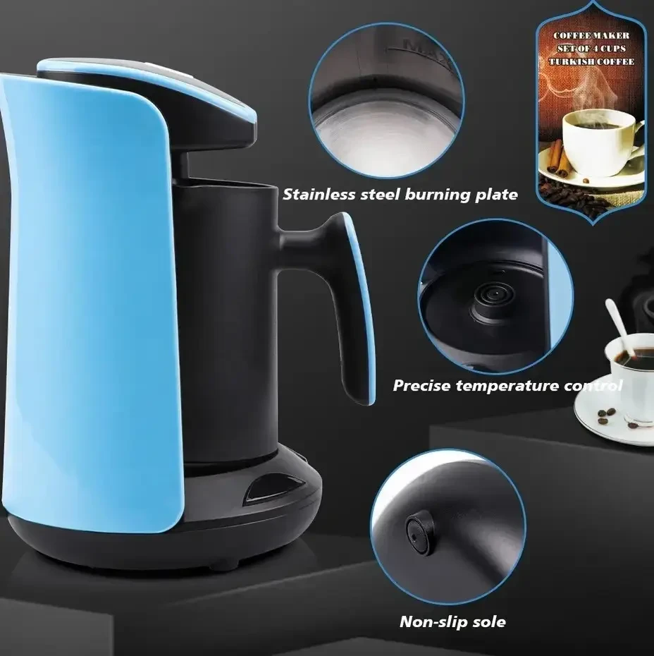 Кавоварка електрична Domotec MS-102S 600 Вт (9849) - фото 8