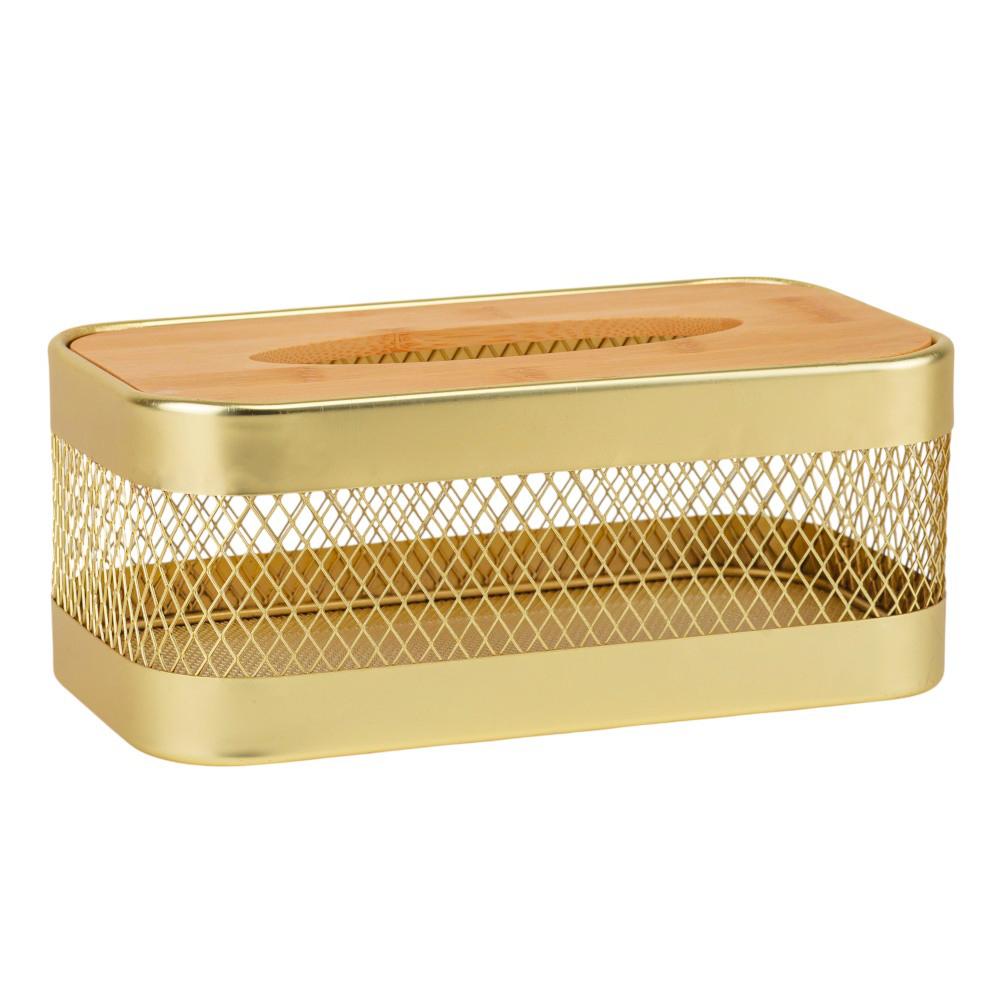 Серветниця Elisey Модерн 13,5x24,5x10,5 см Золотий (9203-026) Серветниця Elisey Модерн 13,5x24,5x10,5 см Золотий (9203-026)