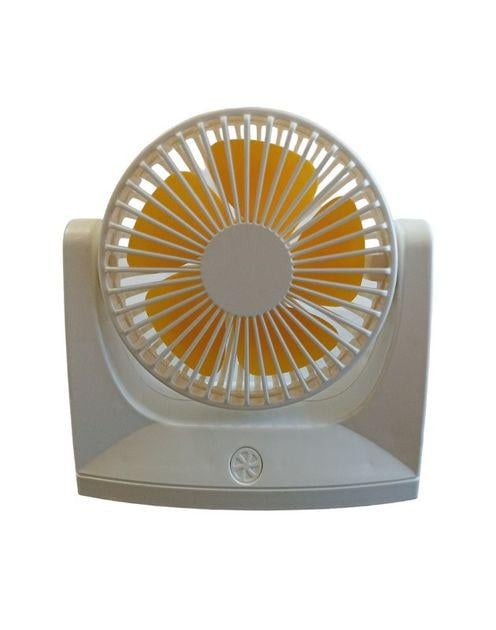Вентилятор аккумуляторный настольный DianDi Mini Fan DD5575 с USB-зарядкой Белый (29711214)