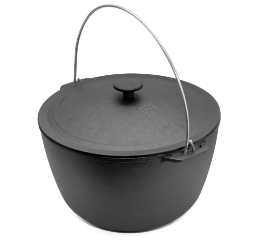 Котел чавунний туристичний Brizoll з чавунною кришкою 12 л (KT12-1) - фото 1 Котел чавунний туристичний Brizoll з чавунною кришкою 12 л (KT12-1) - фото 1