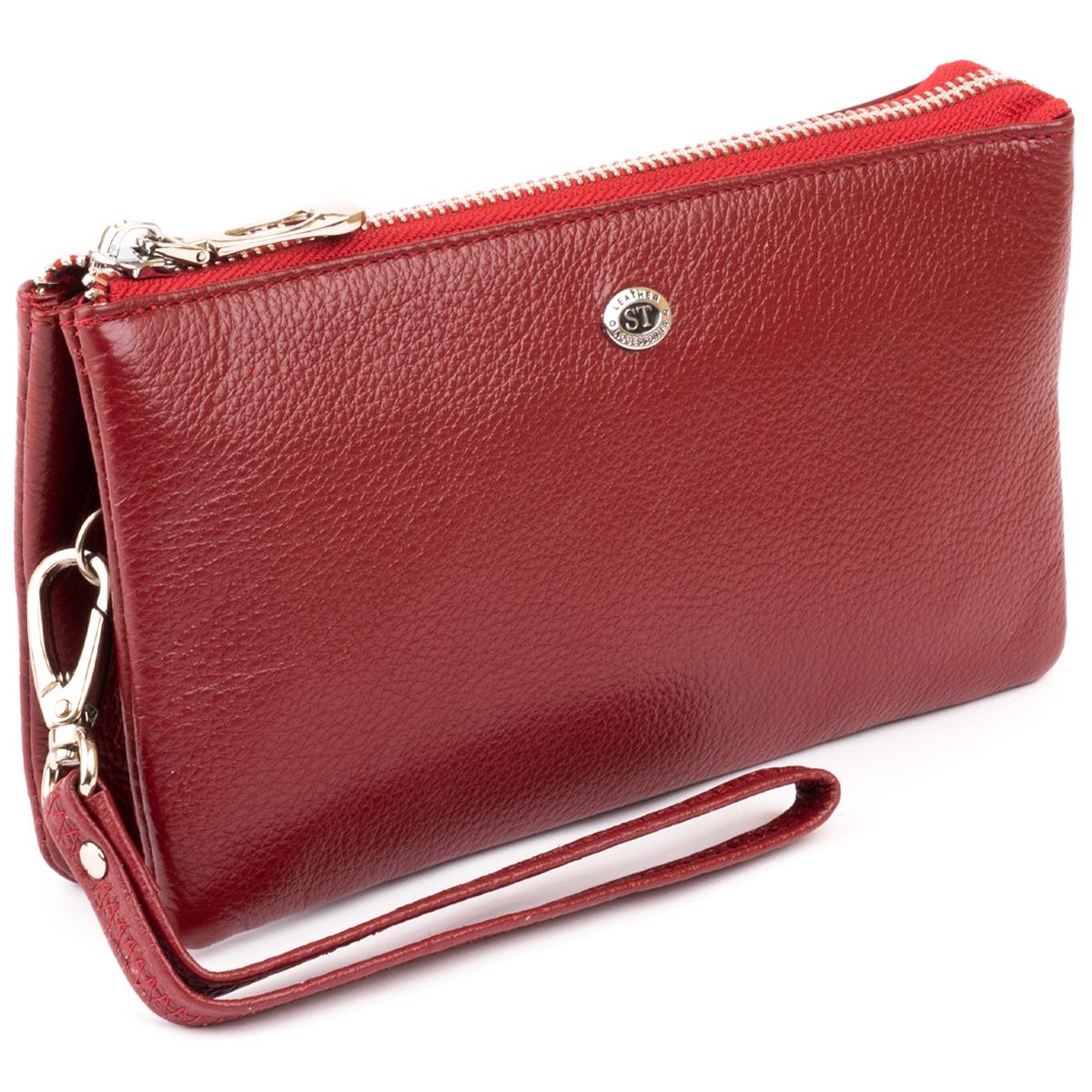 Клатч женский ST Leather 19249 кожа Бордовый (47187)