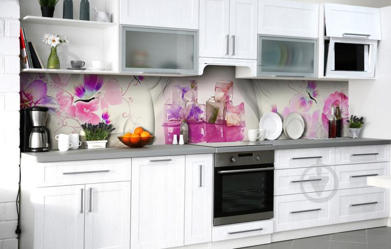 Скинали на кухню Zatarga «Застывшая радость» 600х2500 мм виниловая 3Д наклейка кухонный фартук самоклеящаяся Скинали на кухню Zatarga «Застывшая радость» 600х2500 мм виниловая 3Д наклейка кухонный фартук самоклеящаяся