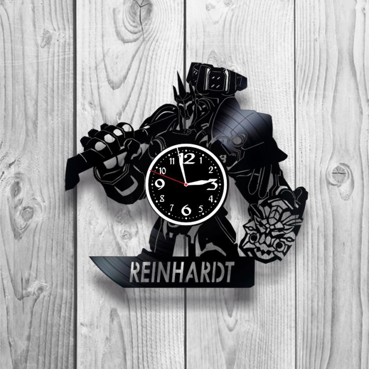 Часы настенные Рейнхардт 0443 из виниловой пластинки Часы настенные Рейнхардт 0443 из виниловой пластинки