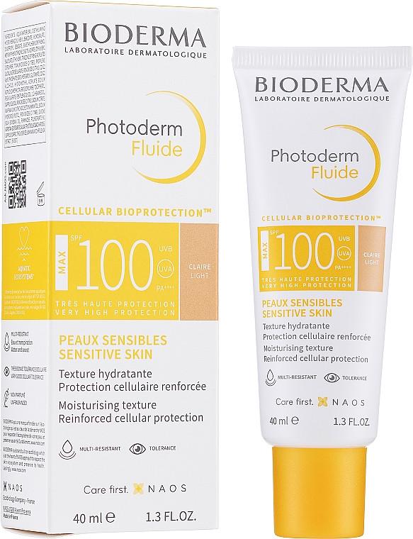 Эмульсия BIODERMA Photoderm Max Fluide SPF 100 Teinte Claire светлый тон 40 мл (28551D) Эмульсия BIODERMA Photoderm Max Fluide SPF 100 Teinte Claire светлый тон 40 мл (28551D)