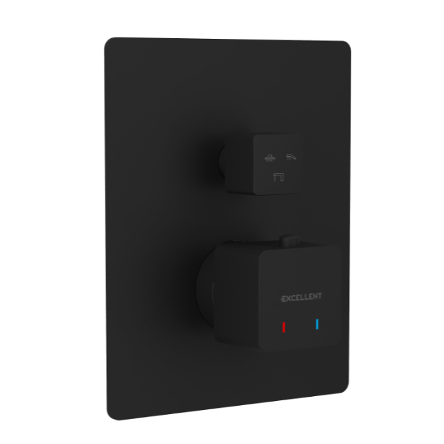 Смеситель для душа Excellent Keria термостатический Черный матовый (AREX.2048BL)