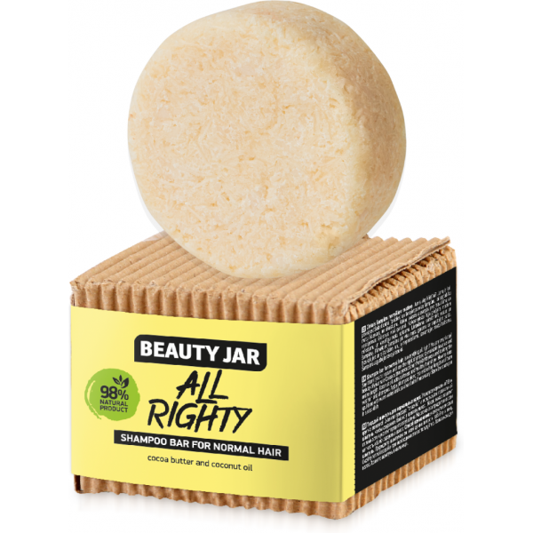 Шампунь Beauty Jar твердый для нормальных волос ALL RIGHTY 65 г (4751030831879) - фото 1