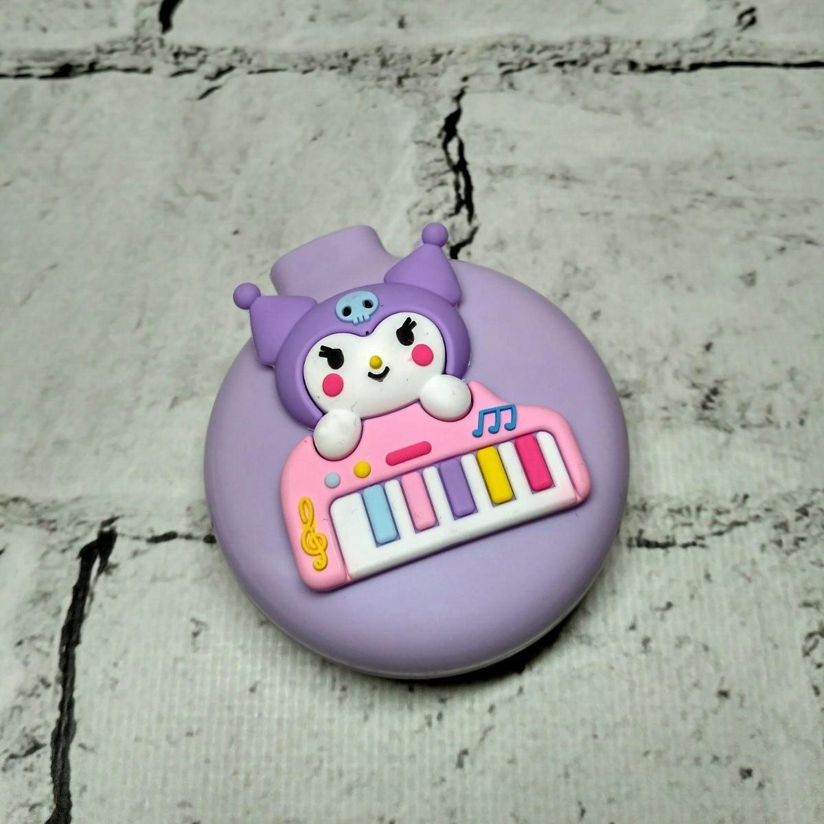 Щетка для волос детская для девочки расческа с зеркалом 2в1 раскладушка Куроми 6х6,5 см Сиреневый (24-598-1)