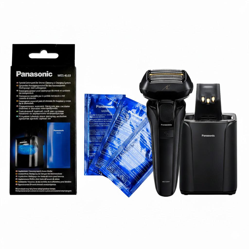 Электробритва Panasonic ES-LV9U-K820-AS с дополнительным набором из моющего средства WES-4L03-803 (32362885) Электробритва Panasonic ES-LV9U-K820-AS с дополнительным набором из моющего средства WES-4L03-803 (32362885)