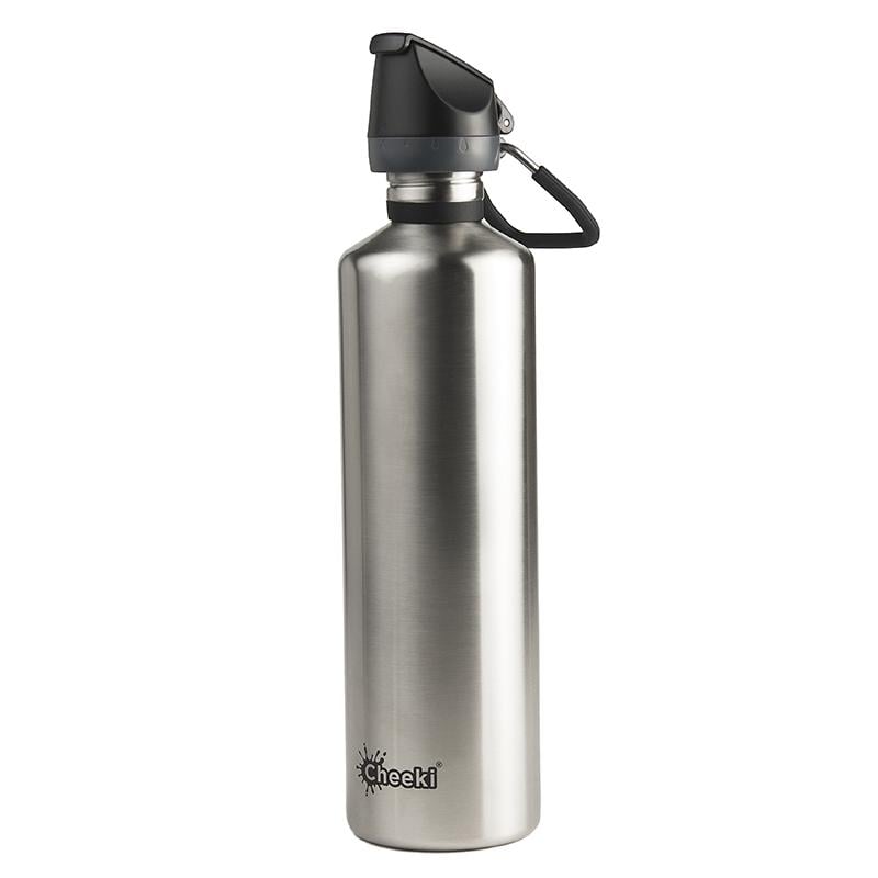 Пляшка для води Cheeki Single Wall Active Bottle 1 л Silver (ASB1000SI1)
