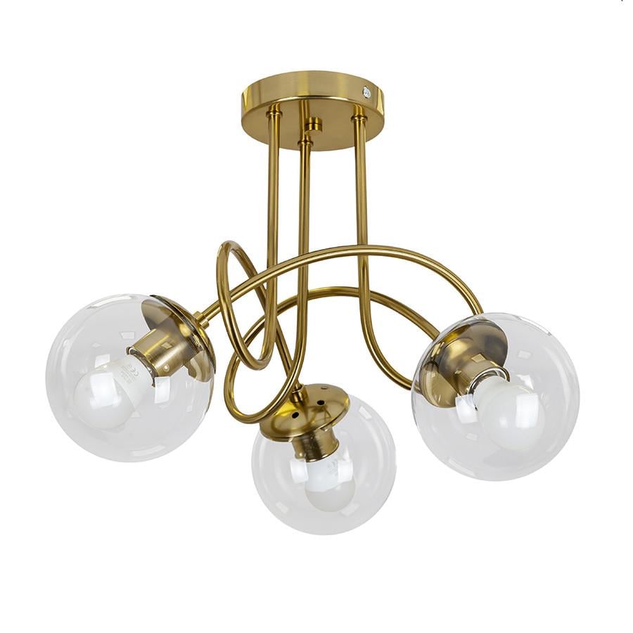 Люстра 7529903-3 BRZ/CL Бронза/Прозрачный