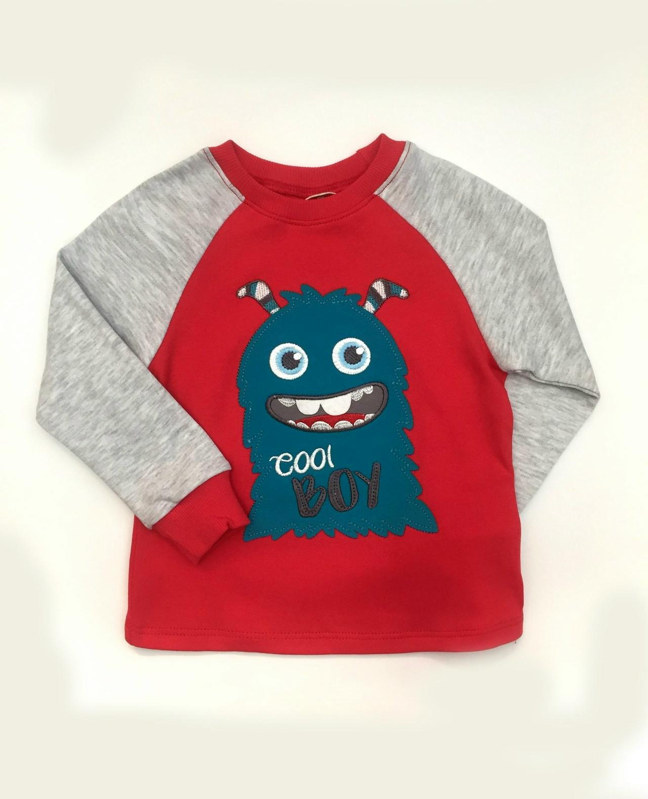 Футболка с длинным рукавом для мальчика Bembi ФБ 592 92 см Красный