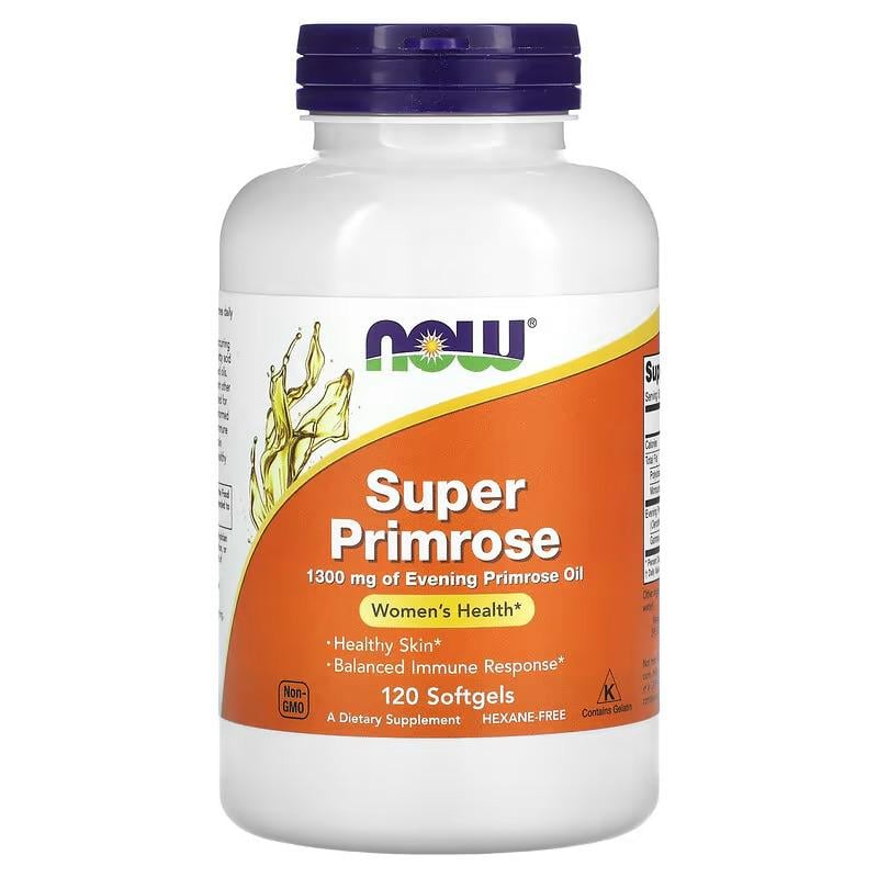 Олія примули NOW SUPER PRIMROSE 1300 мг 120 Softgels