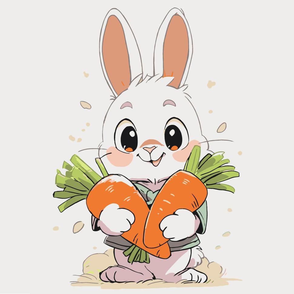 Картина по номерам ART CRAFT Чудесный кролик 30х30 см (15592-AC)