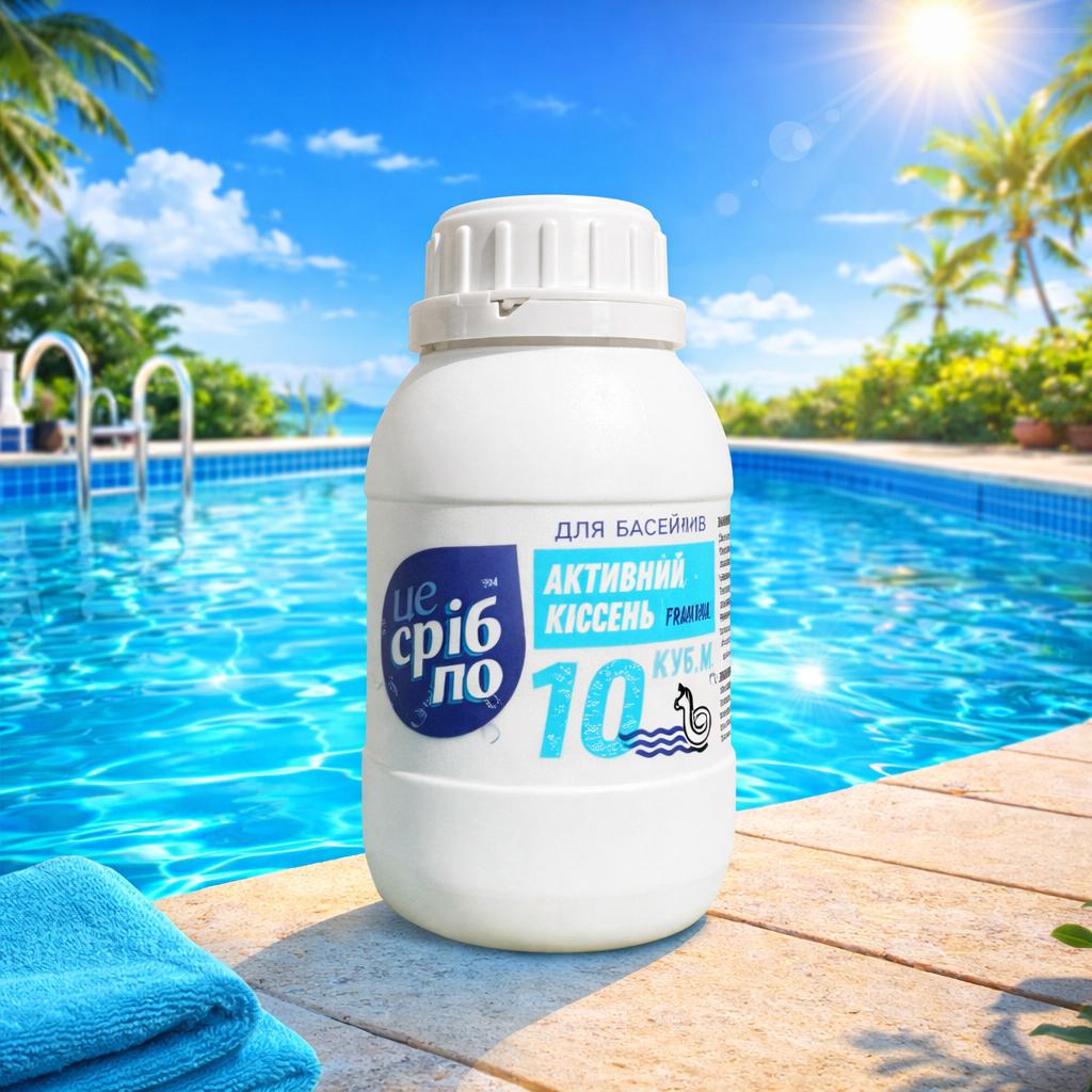 Активный кислород для дезинфекции воды ЦЕ СРІБЛО в гранулах без хлора на 10 кубов