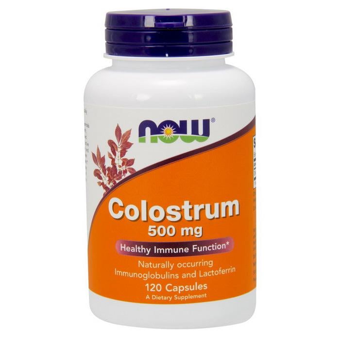 Сухое молозиво Now Foods Colostrum 500 mg 120 veg caps - фото 1