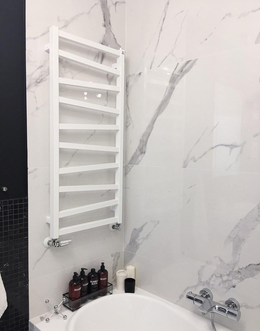 Полотенцесушитель электрический Terma Zigzag ТЄН MOA 835x500 мм White mat (255)